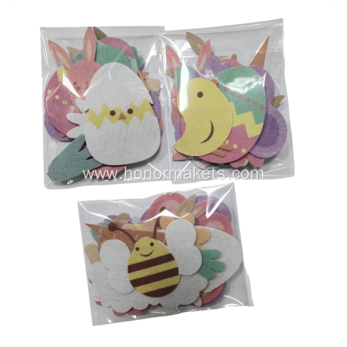 17PCS Easter Flet decor